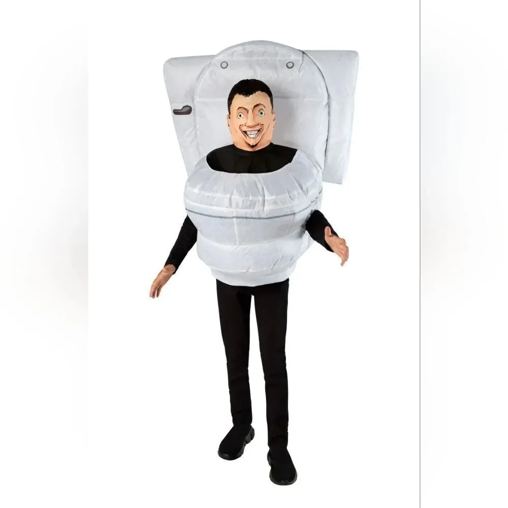 NIB Skibidi Toilet Inflatable Pick Me Up Costume Children by Rubies Unisex OS